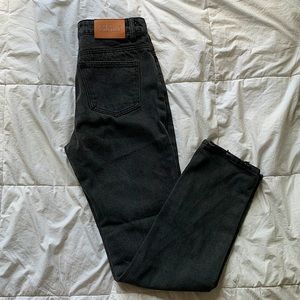 Princess Polly black vintage mom jeans